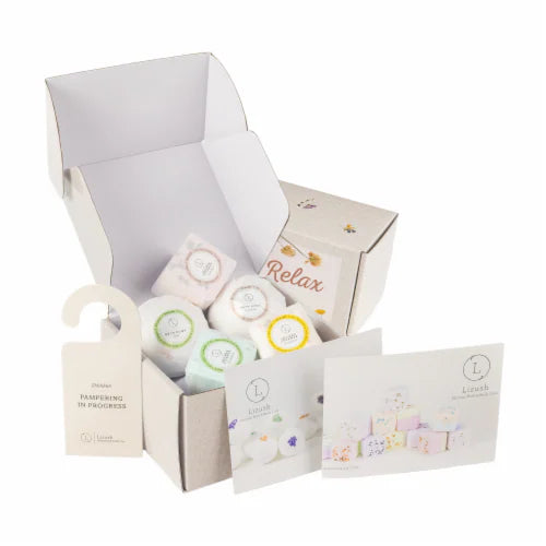 Coffret cadeau bombes de bain et vapeurs de douche, coffret cadeau de bain naturel relaxant