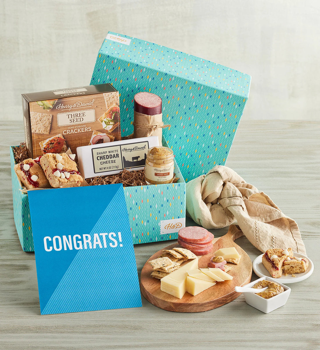 Congratulations gift basket, Celebration gift box