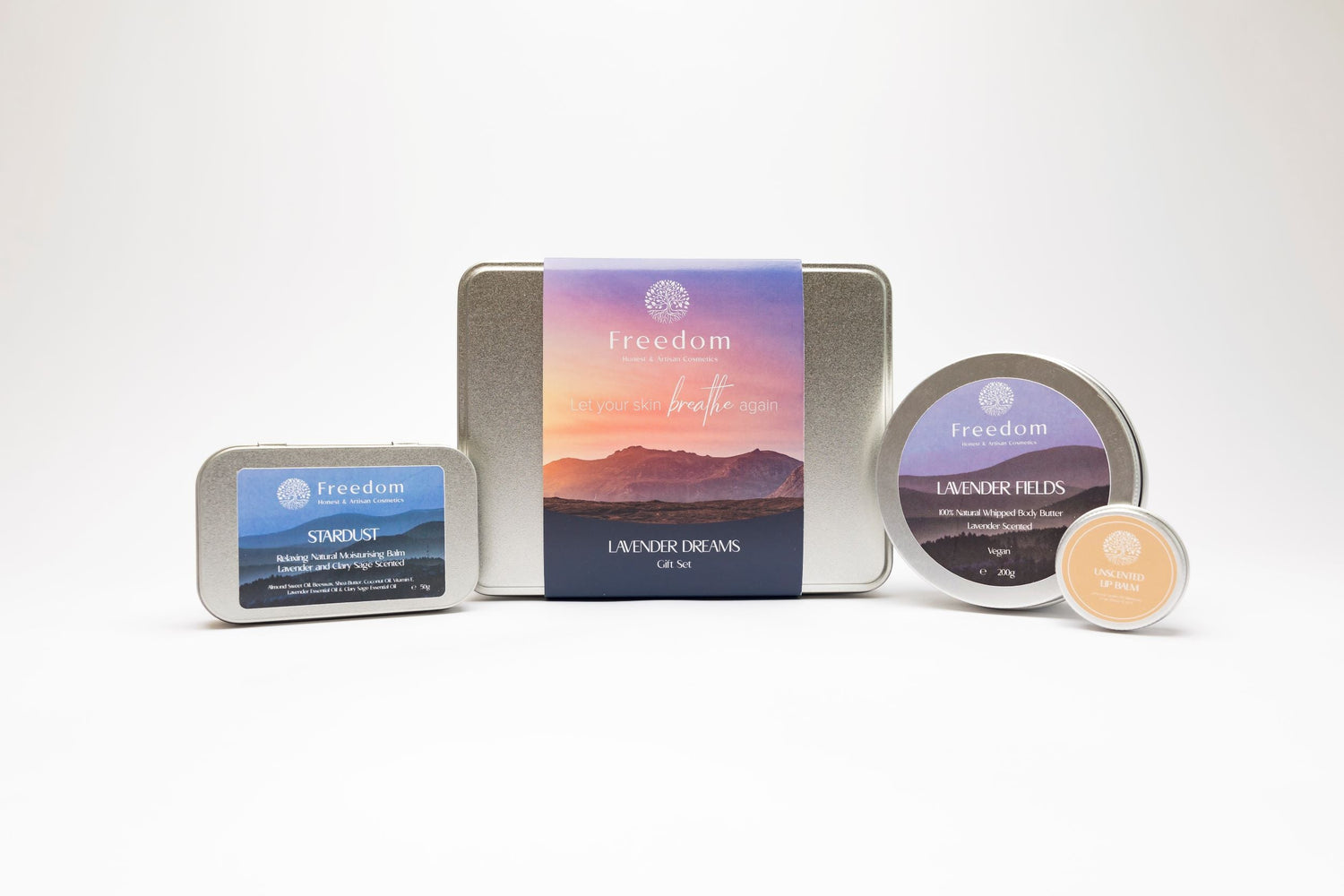 Coffret cadeau moyen - Végétalien - Soins naturels de la peau