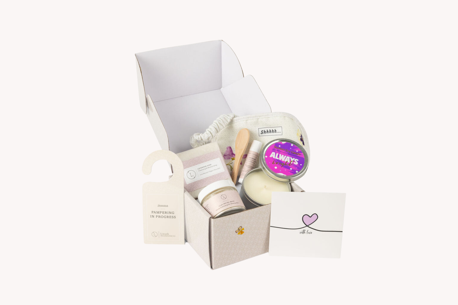 Natural bath and body gift set, Thank you gift box - AP