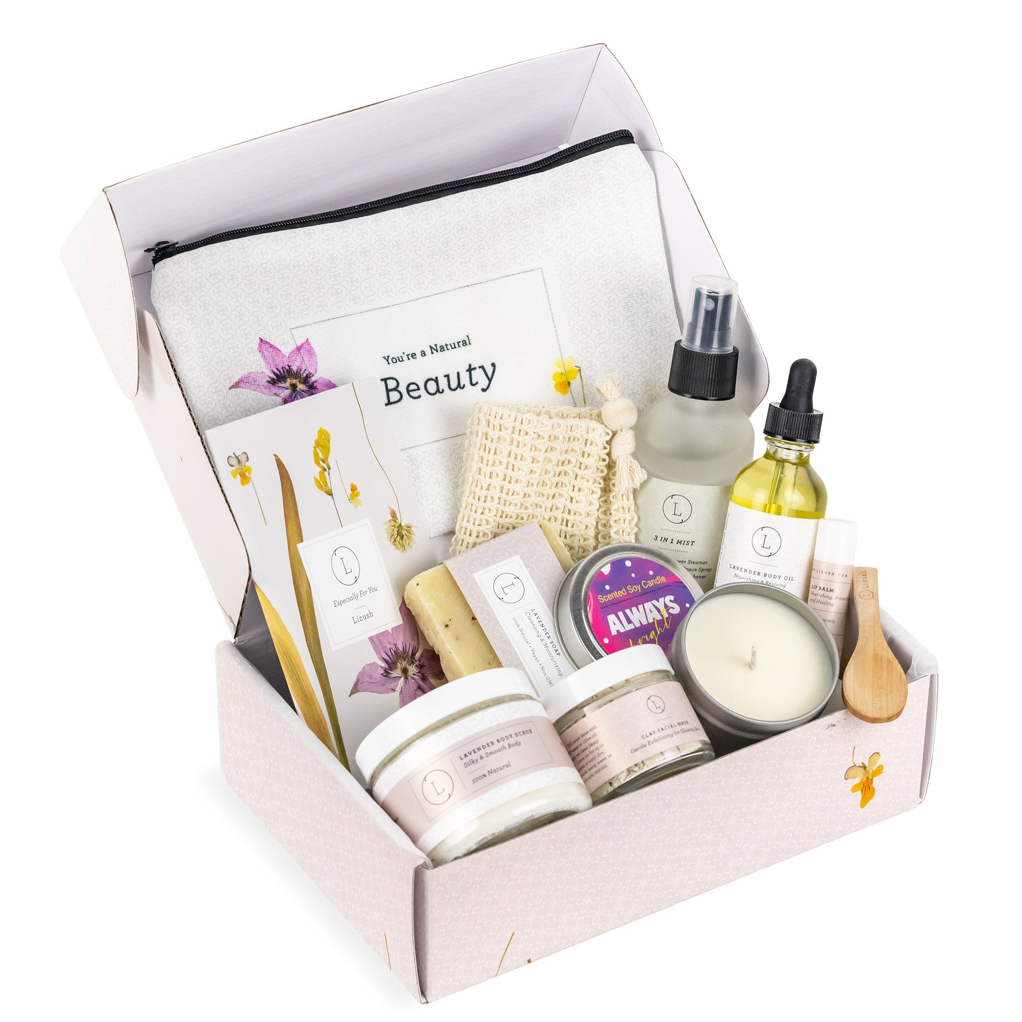 Coffret cadeau spa, bain à la lavande naturelle et forfait relaxant pour le corps pour un ami