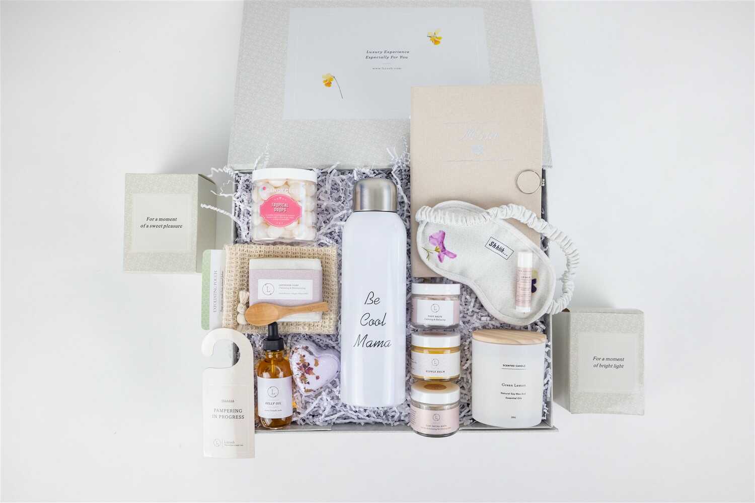 Cadeau de nouvelle maman, cadeau de soins de la peau naturels cocooning pour la nouvelle maman