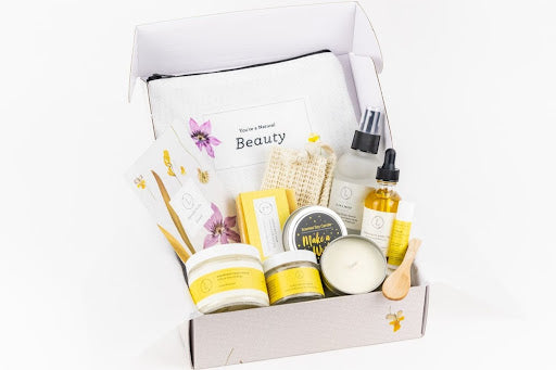 Forfait soins, coffret cadeau bain naturel et corps fait à la main, cadeau de remerciement, coffret cadeau fête des mères, coffret spa vacances